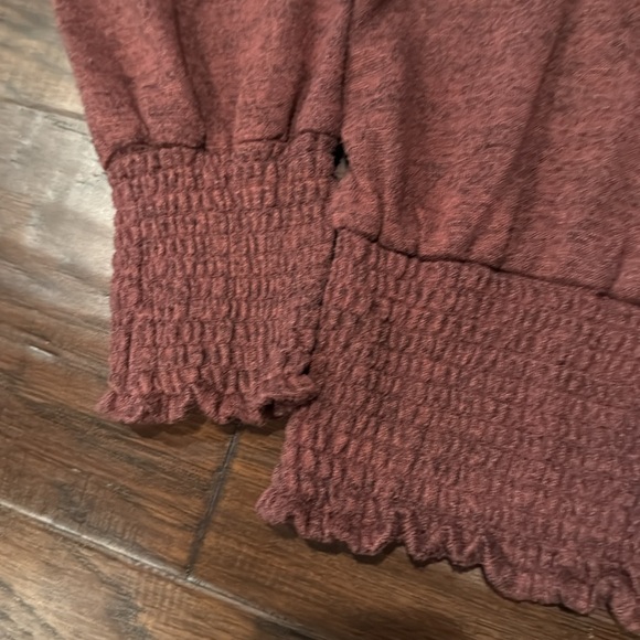 Red Long Sleeve Sweater - Picture 3 of 4